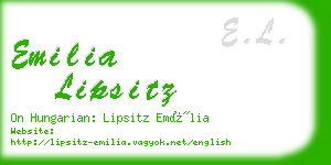 emilia lipsitz business card